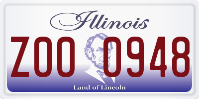 IL license plate Z000948