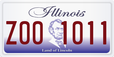 IL license plate Z001011