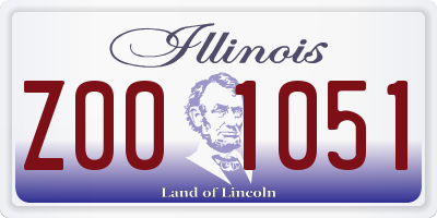 IL license plate Z001051