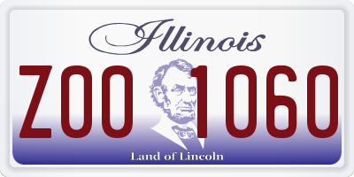IL license plate Z001060