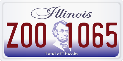 IL license plate Z001065