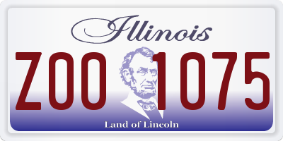 IL license plate Z001075