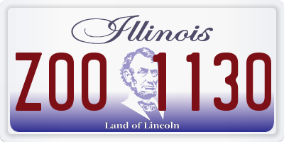 IL license plate Z001130