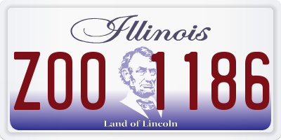 IL license plate Z001186