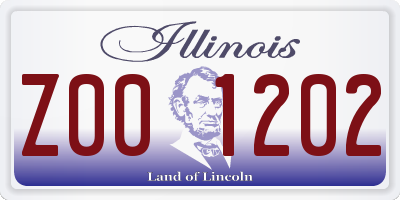 IL license plate Z001202
