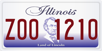 IL license plate Z001210