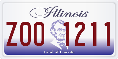 IL license plate Z001211
