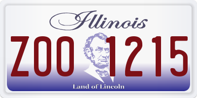 IL license plate Z001215