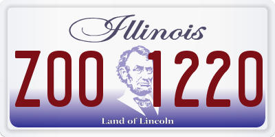 IL license plate Z001220