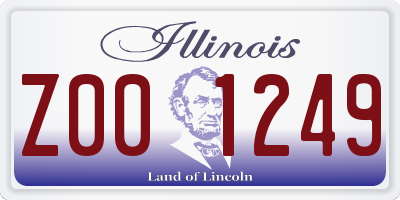 IL license plate Z001249