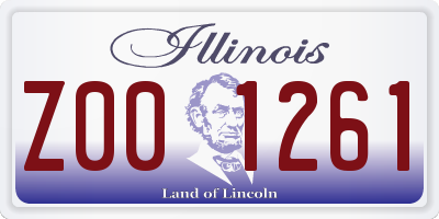 IL license plate Z001261