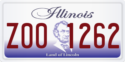 IL license plate Z001262