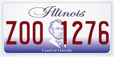 IL license plate Z001276