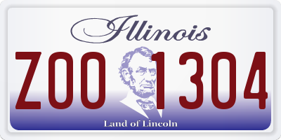IL license plate Z001304