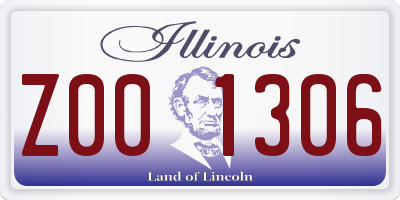 IL license plate Z001306
