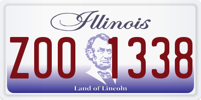 IL license plate Z001338