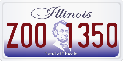 IL license plate Z001350