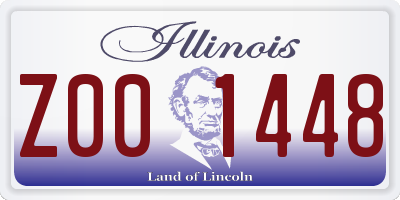 IL license plate Z001448