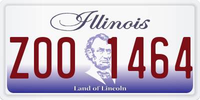 IL license plate Z001464