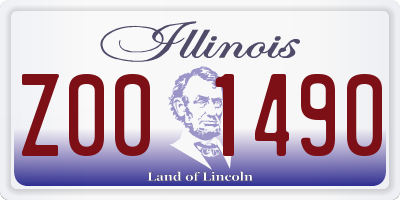 IL license plate Z001490