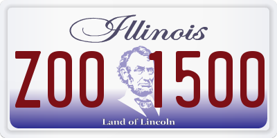 IL license plate Z001500