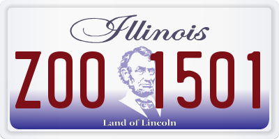 IL license plate Z001501