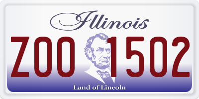 IL license plate Z001502