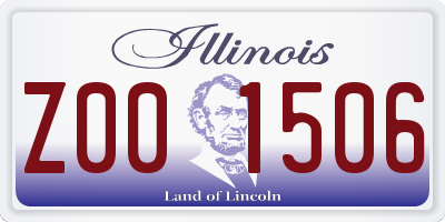IL license plate Z001506