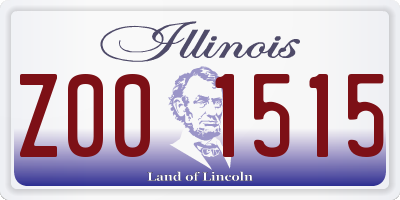 IL license plate Z001515