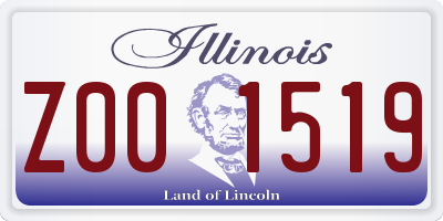 IL license plate Z001519