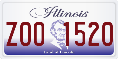 IL license plate Z001520