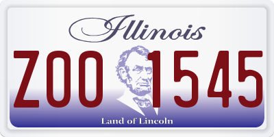 IL license plate Z001545