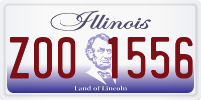 IL license plate Z001556