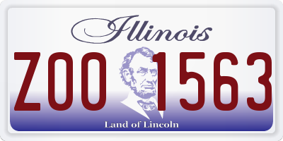 IL license plate Z001563