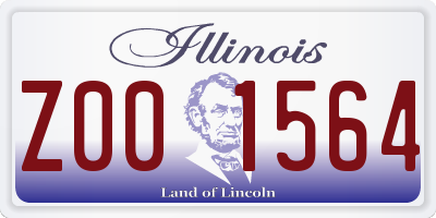IL license plate Z001564