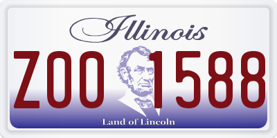 IL license plate Z001588