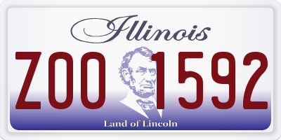 IL license plate Z001592