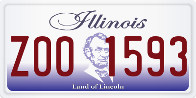 IL license plate Z001593