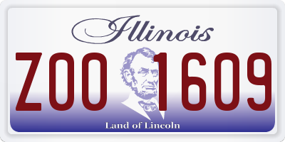 IL license plate Z001609