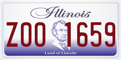 IL license plate Z001659