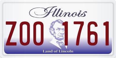 IL license plate Z001761