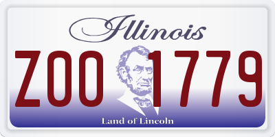 IL license plate Z001779