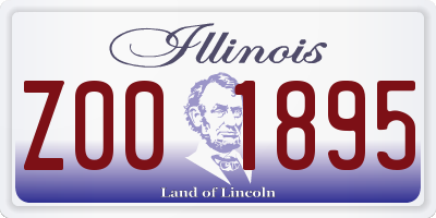IL license plate Z001895