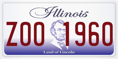 IL license plate Z001960