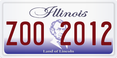 IL license plate Z002012