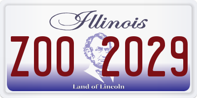 IL license plate Z002029
