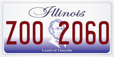 IL license plate Z002060