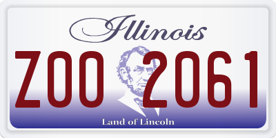 IL license plate Z002061