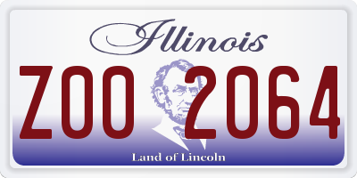 IL license plate Z002064