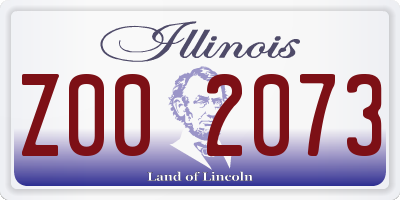 IL license plate Z002073